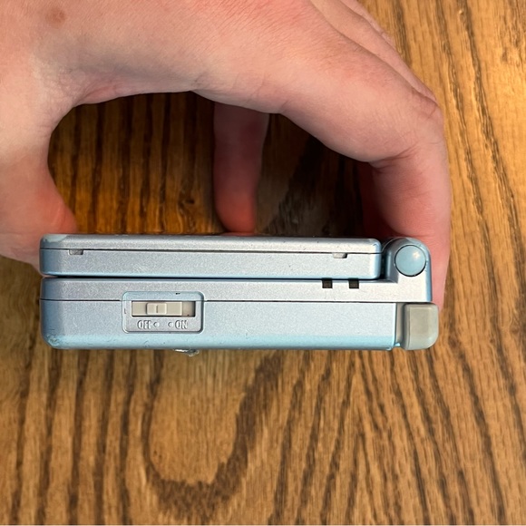 Nintendo Gameboy Advance SP System CIB 3rd party Charger Pearl Blue AGS 101 - Picture 11 of 13